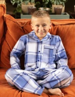 Cyberjammies Pure Cotton Checked Pyjamas (2-13 Yrs) -Marksandspencer Sale Store MS 10 T83 9523S E4 X EC 2