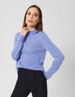 Merino Wool Rich High Neck Jumper