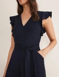 Frill Detail Short Sleeve Jumpsuit 7 Frill Detail Short Sleeve Jumpsuit -Marksandspencer Sale Store MS 10 T83 9821S F0 X EC 2
