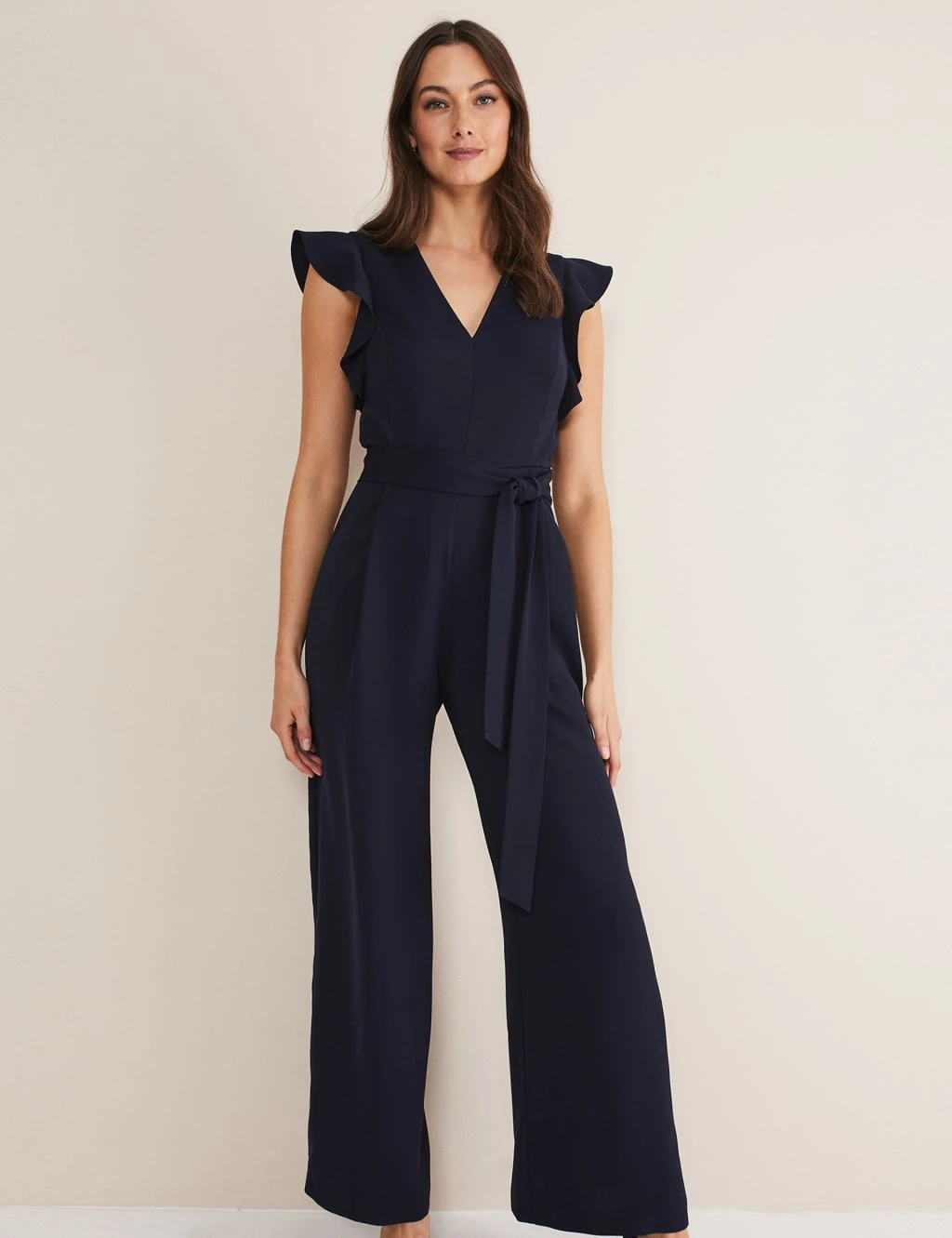 Frill Detail Short Sleeve Jumpsuit 5 Frill Detail Short Sleeve Jumpsuit - Image 5