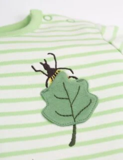 Frugi Organic Cotton Striped Insect T-Shirt (0-5 Yrs) -Marksandspencer Sale Store MS 10 T94 9674S J0 X EC 2