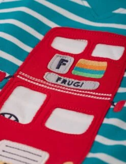 Frugi Organic Cotton Striped Transport T-Shirt (0-5 Yrs) -Marksandspencer Sale Store MS 10 T94 9676S E0 X EC 2