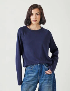 Matilda Pure Cotton Crew Neck Top