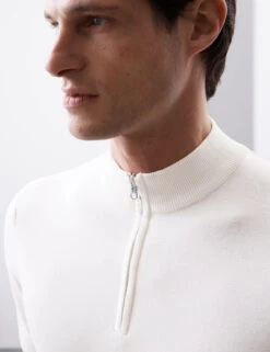 Mercerised Cotton Performance Knitted Polo -Marksandspencer Sale Store Mercerised Cotton Performance Knitted Polo 3