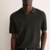Jaeger Merino Wool Rich Knitted Polo Shirt With Silk -Marksandspencer Sale Store Merino Wool Rich Knitted Polo Shirt with Silk