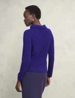 Merino Wool Rich Textured Roll Neck Jumper -Marksandspencer Sale Store Merino Wool Rich Textured Roll Neck Jumper 3