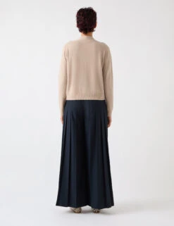 Merino Wool Rich V-Neck Cropped Cardigan -Marksandspencer Sale Store Merino Wool Rich V Neck Cropped Cardigan 3