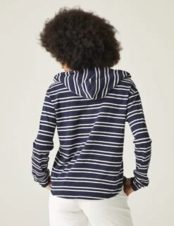 Regatta Minerve Pure Cotton Striped Hoodie -Marksandspencer Sale Store Minerve Pure Cotton Striped Hoodie 3