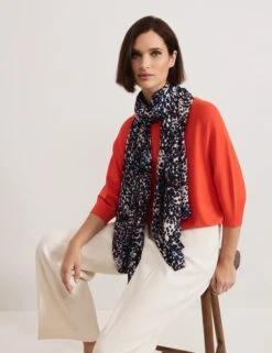 Modal Blend Circle Print Scarf -Marksandspencer Sale Store Modal Blend Circle Print Scarf 2