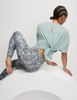 Modal Blend Lightweight Tie Back T-Shirt -Marksandspencer Sale Store Modal Blend Lightweight Tie Back T Shirt 2