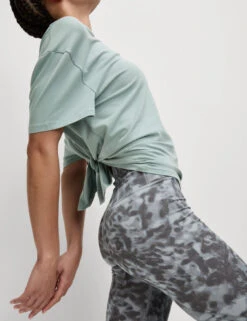 Modal Blend Lightweight Tie Back T-Shirt -Marksandspencer Sale Store Modal Blend Lightweight Tie Back T Shirt 3