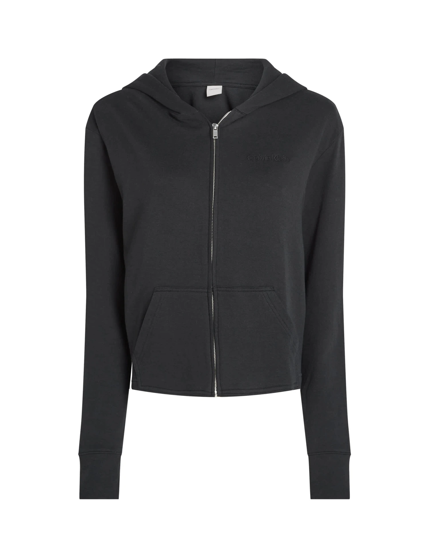 Calvin Klein Modern Terry Cotton Rich Zip Lounge Hoodie 2 Calvin Klein Modern Terry Cotton Rich Zip Lounge Hoodie - Image 2