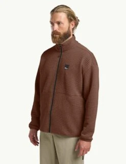 Jack Wolfskin Mogari Textured Zip Up Fleece Jacket