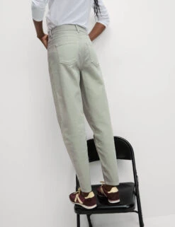 Mom High Waisted Colour Ankle Grazer Jeans -Marksandspencer Sale Store Mom High Waisted Colour Ankle Grazer Jeans 2