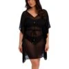 FANTASIE Nauru V-Neck Tie Front Beach Cover Up Kaftan