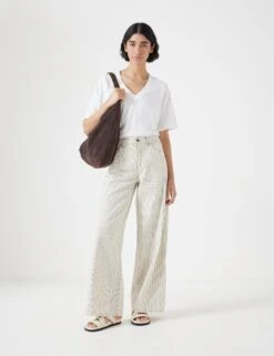 Nessa High Waisted Wide Leg Jeans -Marksandspencer Sale Store Nessa High Waisted Wide Leg Jeans 5