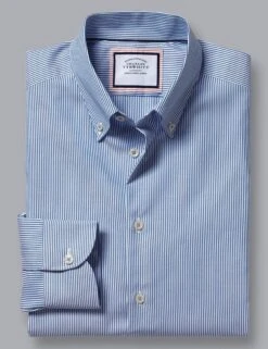 Non Iron Pure Cotton Striped Oxford Shirt 13 Non Iron Pure Cotton Striped Oxford Shirt -Marksandspencer Sale Store Non Iron Pure Cotton Striped Oxford Shirt 1
