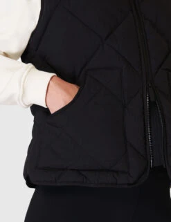 Sweaty Betty On The Move Quilted Padded Zip Up Gilet -Marksandspencer Sale Store On The Move Quilted Padded Zip Up Gilet 5