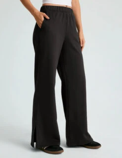 Beyond Yoga Open Ended Cotton Rich Wide Leg Joggers -Marksandspencer Sale Store Open Ended Cotton Rich Wide Leg Joggers 3