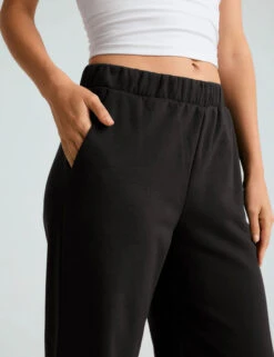 Beyond Yoga Open Ended Cotton Rich Wide Leg Joggers -Marksandspencer Sale Store Open Ended Cotton Rich Wide Leg Joggers 4