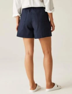 Regatta Orla Kiely Summer Pure Cotton Belted Shorts -Marksandspencer Sale Store Orla Kiely Summer Pure Cotton Belted Shorts 2