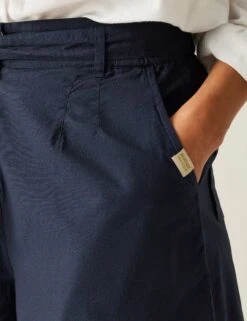 Regatta Orla Kiely Summer Pure Cotton Belted Shorts -Marksandspencer Sale Store Orla Kiely Summer Pure Cotton Belted Shorts 4