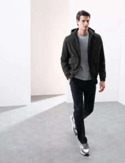 Padded Hooded Bomber Jacket -Marksandspencer Sale Store Padded Hooded Bomber Jacket 3