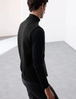 Performance Milano-Knit Funnel Neck Gilet -Marksandspencer Sale Store Performance Milano Knit Funnel Neck Gilet 5