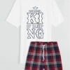 Personalised Mens Pyjama Short Set -Marksandspencer Sale Store Personalised Mens Pyjama Short Set