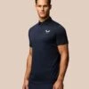 CASTORE Pinnacle Striped Textured Polo Shirt -Marksandspencer Sale Store Pinnacle Striped Textured Polo Shirt