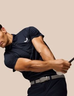 CASTORE Pinnacle Striped Textured Polo Shirt -Marksandspencer Sale Store Pinnacle Striped Textured Polo Shirt 4