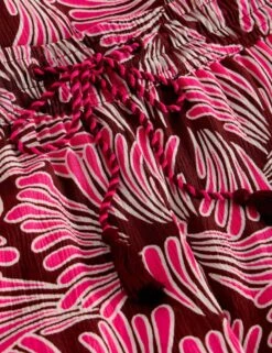 WHITE STUFF Printed Textured Wide Leg Trousers -Marksandspencer Sale Store Printed Textured Wide Leg Trousers 5