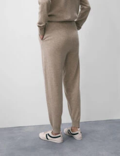 Pure Cashmere Tapered Ankle Grazer Joggers -Marksandspencer Sale Store Pure Cashmere Tapered Ankle Grazer Joggers 4