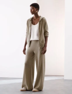 Pure Cashmere Zip Up Hoodie -Marksandspencer Sale Store Pure Cashmere Zip Up Hoodie 2