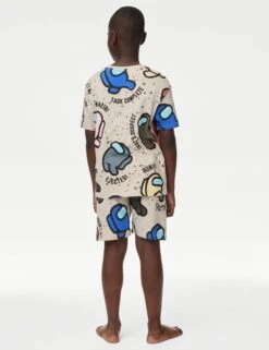 Pure Cotton Among Us™ Pyjamas (7-16 Yrs) 13 Pure Cotton Among Us™ Pyjamas (7-16 Yrs) -Marksandspencer Sale Store Pure Cotton Among Us Pyjamas 7 16 Yrs 1 2