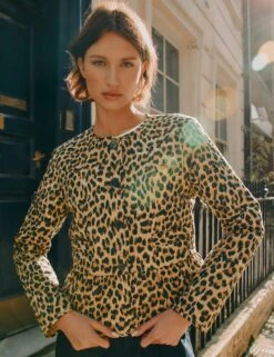 Pure Cotton Animal Print Quilted Jacket -Marksandspencer Sale Store Pure Cotton Animal Print Quilted Jacket 3