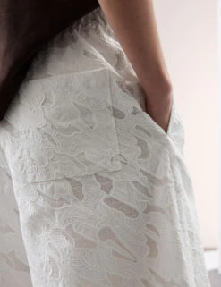 Pure Cotton Broderie Detail Wide Leg Culottes -Marksandspencer Sale Store Pure Cotton Broderie Detail Wide Leg Culottes 2