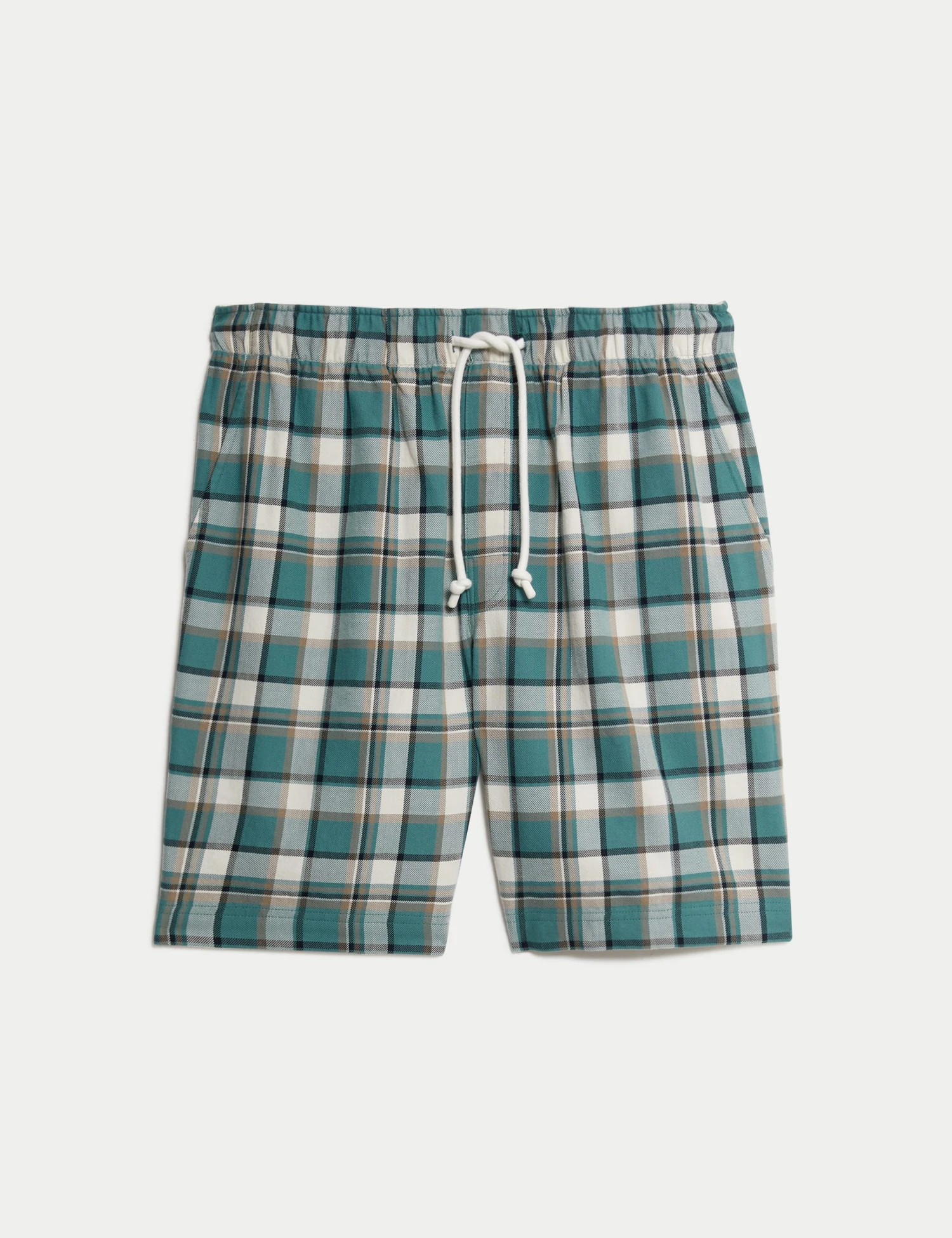 Pure Cotton Checked Loungewear Shorts 2 Pure Cotton Checked Loungewear Shorts - Image 2