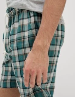 Pure Cotton Checked Loungewear Shorts 11 Pure Cotton Checked Loungewear Shorts -Marksandspencer Sale Store Pure Cotton Checked Loungewear Shorts 2