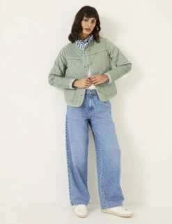 Pure Cotton Cord Quilted Bomber Jacket -Marksandspencer Sale Store Pure Cotton Cord Quilted Bomber Jacket 2