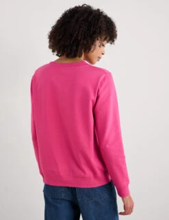 Pure Cotton Crew Neck Long Sleeve Sweatshirt -Marksandspencer Sale Store Pure Cotton Crew Neck Long Sleeve Sweatshirt 3