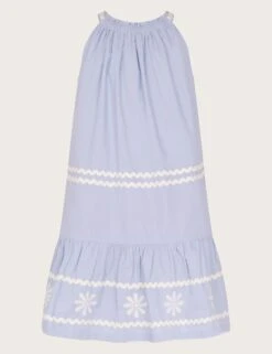 MONSOON Pure Cotton Embroidered Dress (3-13 Yrs)