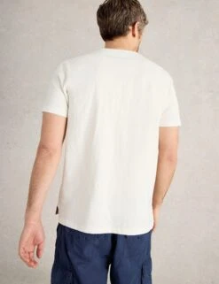 WHITE STUFF Pure Cotton Fish Graphic T-Shirt -Marksandspencer Sale Store Pure Cotton Fish Graphic T Shirt 2