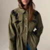 Pure Cotton Floral Utility Jacket -Marksandspencer Sale Store Pure Cotton Floral Utility Jacket