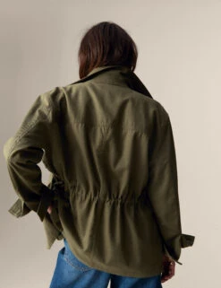 Pure Cotton Floral Utility Jacket -Marksandspencer Sale Store Pure Cotton Floral Utility Jacket 2