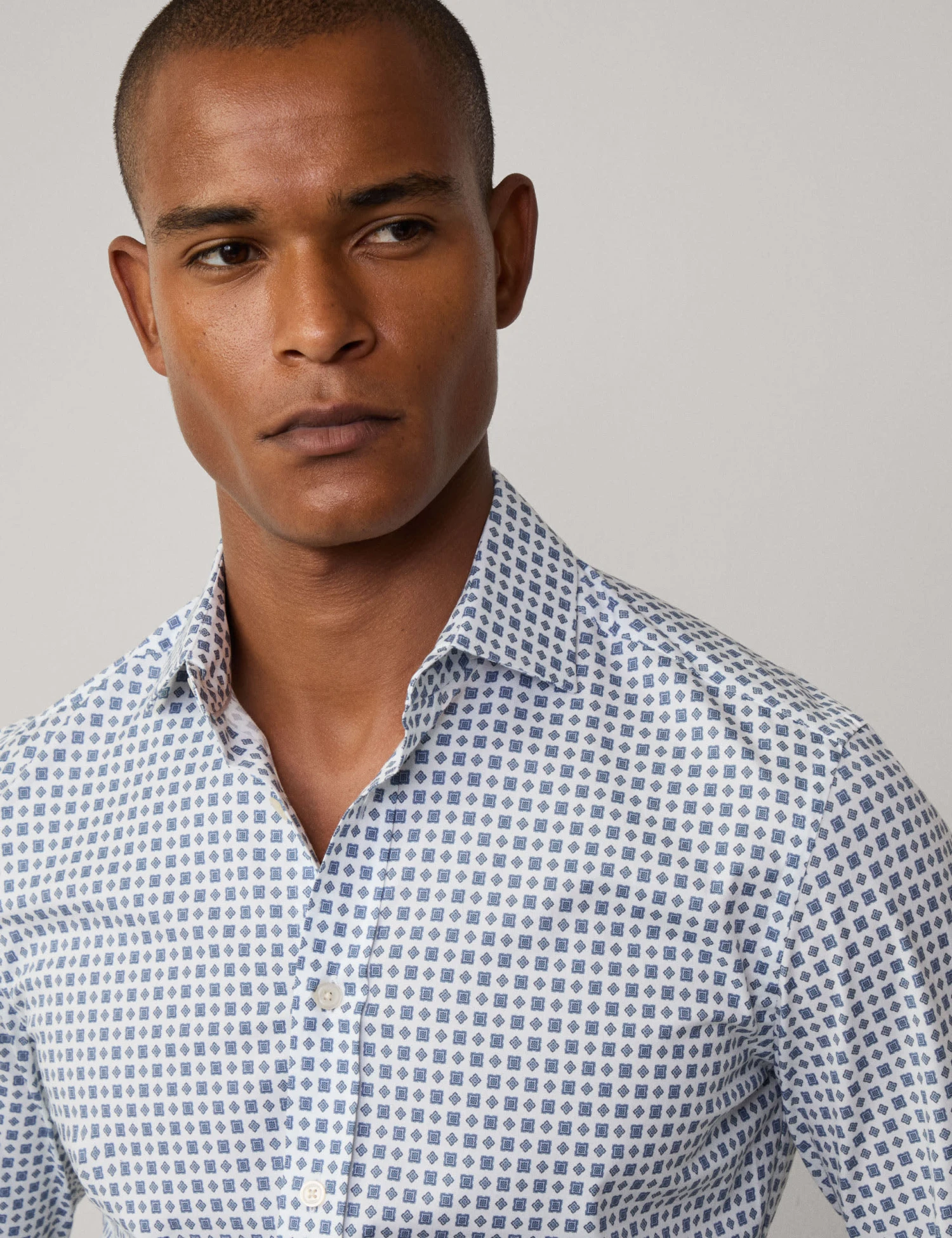 Hackett Pure Cotton Foulard Print Oxford Shirt 3 Hackett Pure Cotton Foulard Print Oxford Shirt - Image 3