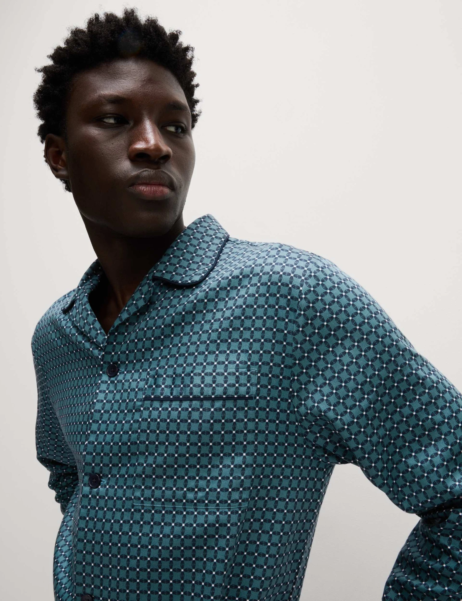 Pure Cotton Foulard Pyjama Set 3 Pure Cotton Foulard Pyjama Set - Image 3