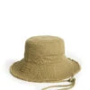 Pure Cotton Frayed Edge Bucket Hat -Marksandspencer Sale Store Pure Cotton Frayed Edge Bucket Hat