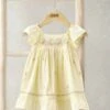 Mamas & Papas Pure Cotton Frill Embroidered Dress (0-3 Yrs) -Marksandspencer Sale Store Pure Cotton Frill Embroidered Dress 0 3 Yrs