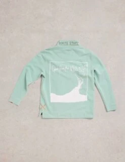 WHITE STUFF Pure Cotton Funnel Neck Half Zip Sweatshirt -Marksandspencer Sale Store Pure Cotton Funnel Neck Half Zip Sweatshirt 6